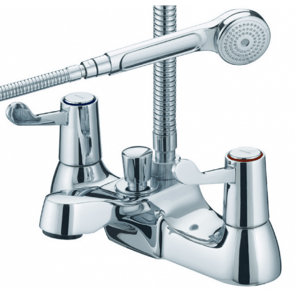 Lever action Bath Mixer Tap with Shower Head