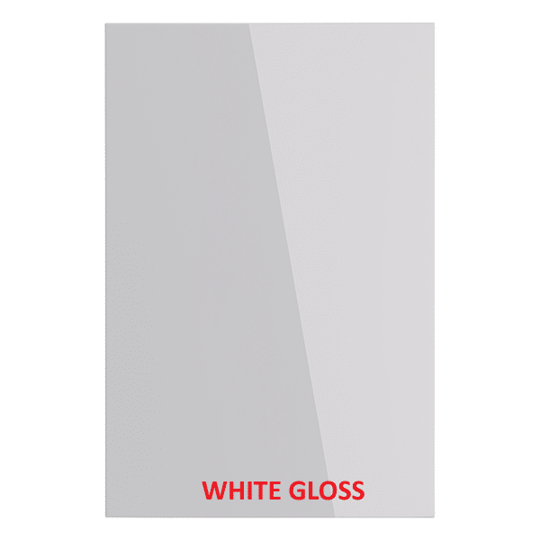 White gloss cabinet door